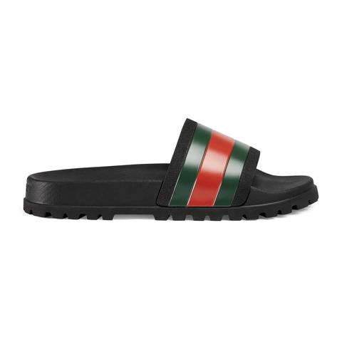 Men's Web Rubber Slide Sandal