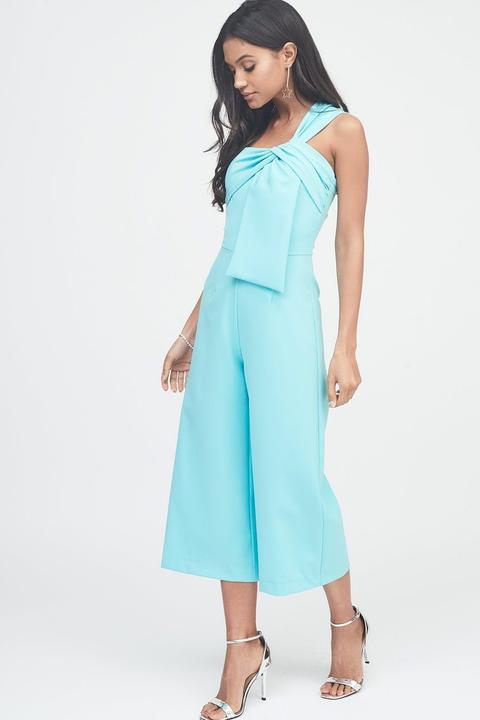 wide leg culotte jumpsuit