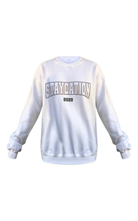 Ecru Staycation 2020 Printed Sweatshirt