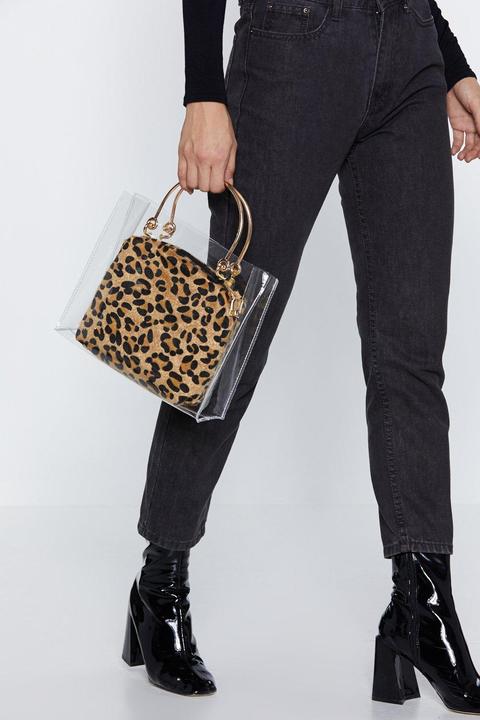 Want Clear Goals Leopard Bag
