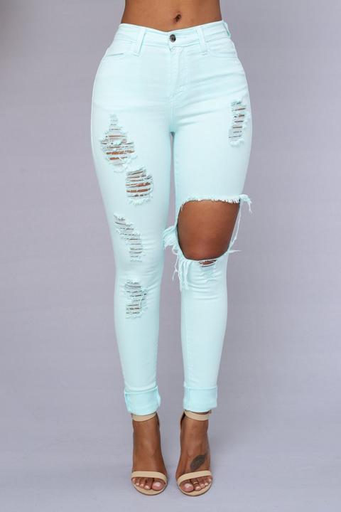 Glistening Jeans - Mint