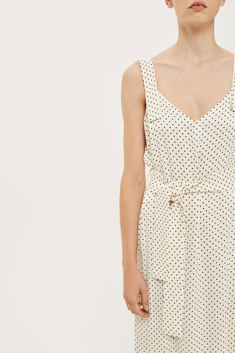 Polka Dot Slip Dress By Boutique