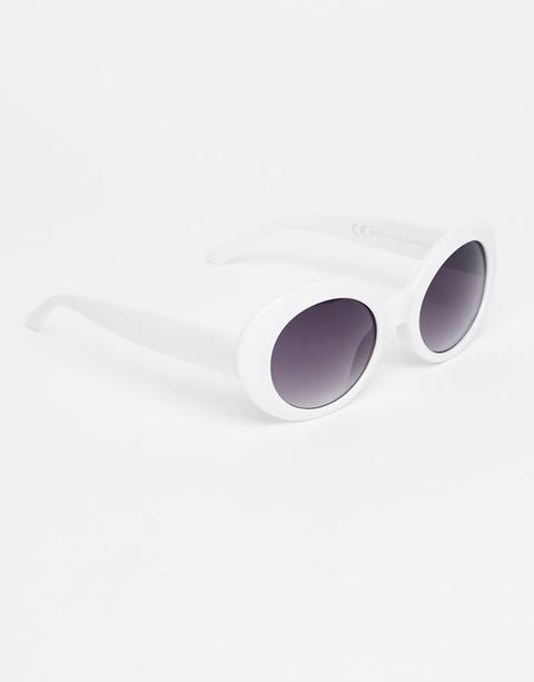 Gafas De Sol Retro Pasta Blanca