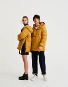 Puffer Jacket With Pouch Pocket