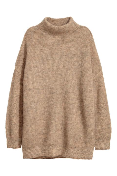 Pullover Aus Mohairmix - Beige - Damen