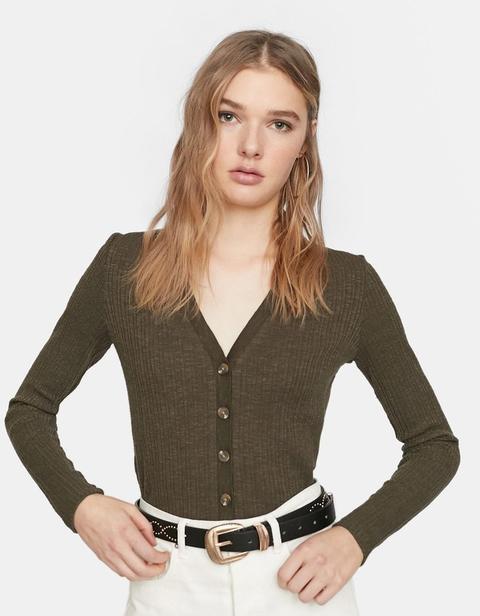 cardigan verde oliva