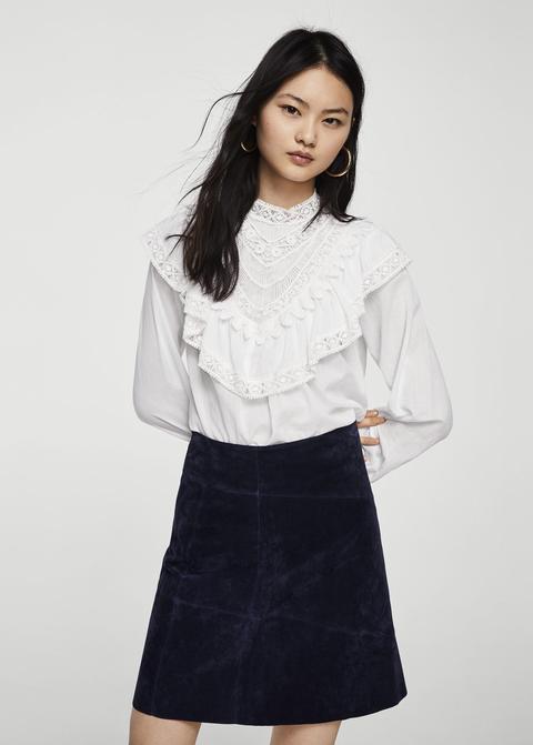 Blusa Panel Volantes