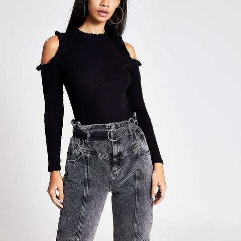 River island cold online shoulder tops