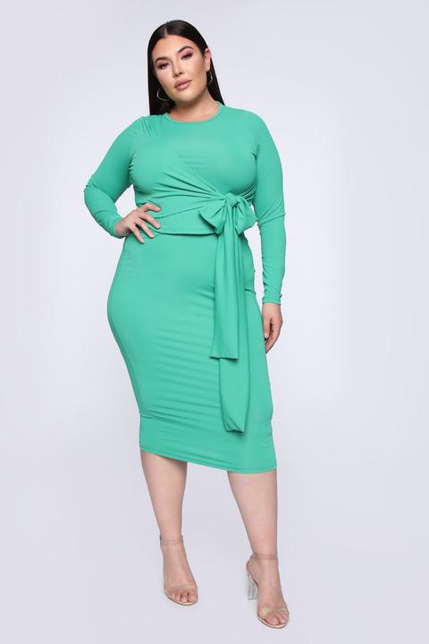 False Alarm Skirt Set - Kelly Green