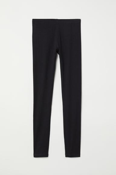 H & M - Leggings In Jersey - Nero