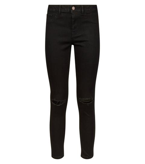 short leg black jeans