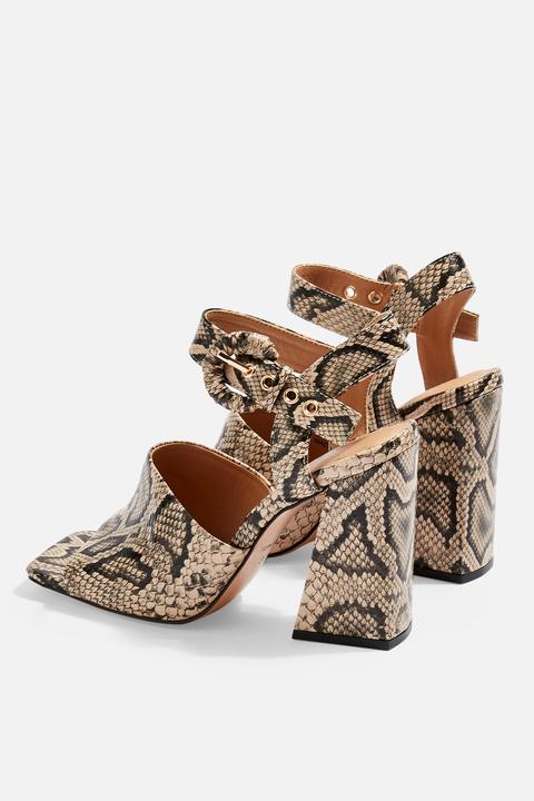 Topshop sahara sale snake heeled sandals