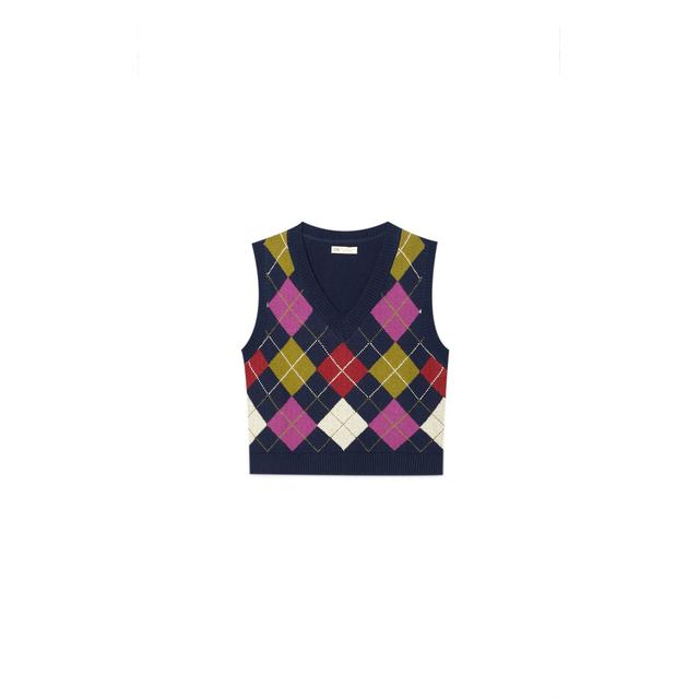 Chaleco Cuello Pico Rombos from Stradivarius on 21 Buttons