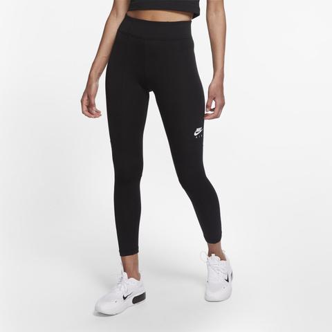 Nike Air Leggings De 7/8 De Talle Alto - Mujer - Negro
