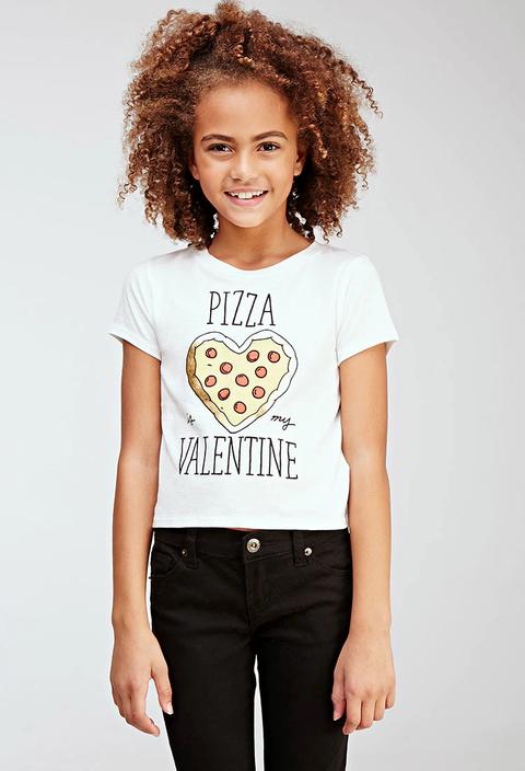 T-shirt “pizza Valentine” (bambina)