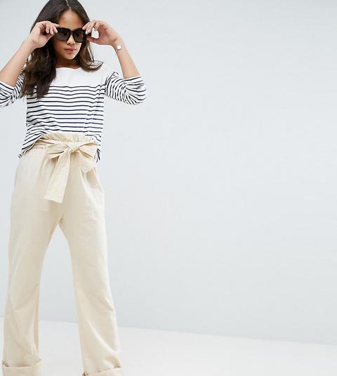 Pantalones De Pernera Ancha Con Detalle Cruzado Karate De Asos Tall