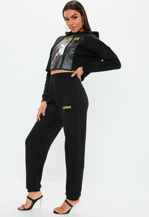 missguided black joggers