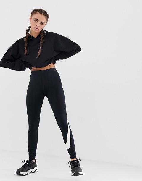 Nike Black - Leggings Con Logo Nike - Nero