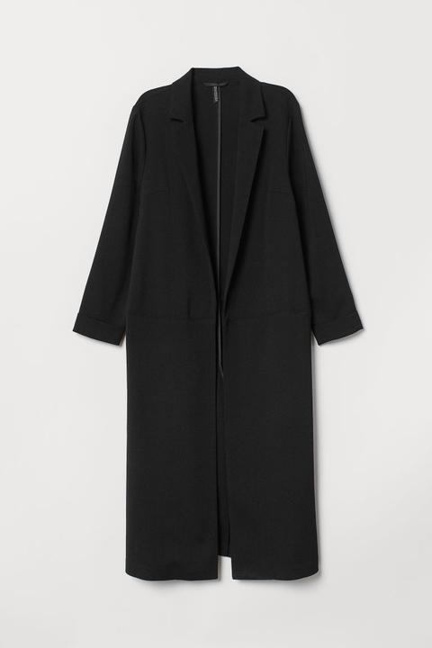 H & M - Cappotto Al Ginocchio - Nero