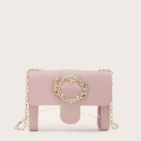Sac À Bandoulière Rose Boucle Casual