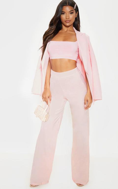 wide leg suit trousers