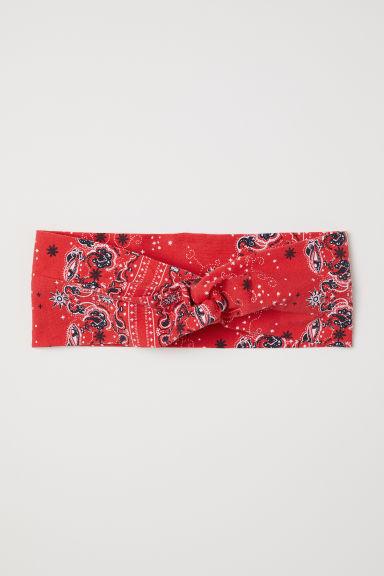 H & M - Fascia Per Capelli Fantasia - Rosso