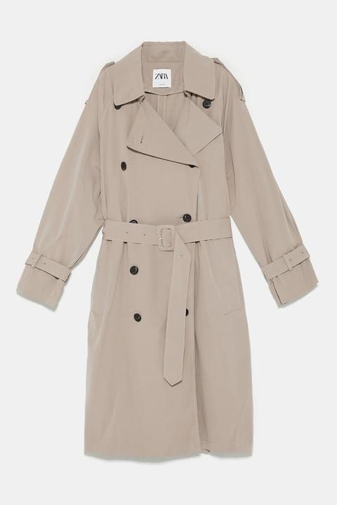 trench water repellent zara