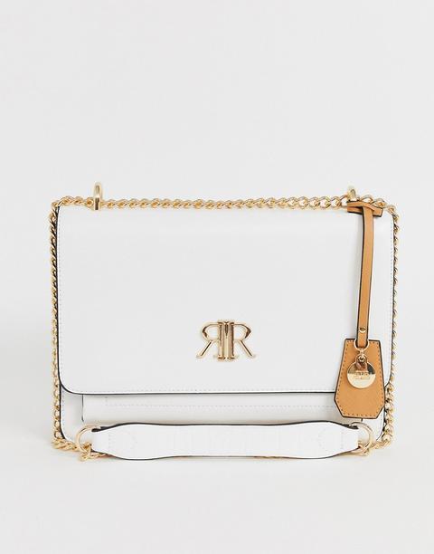 River Island - Borsa Bianca Con Catena - Bianco