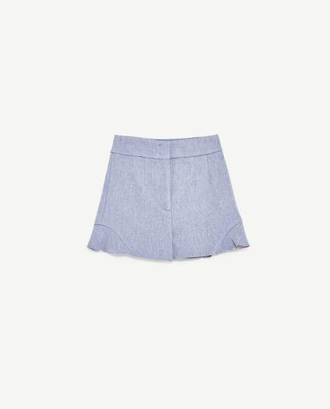 Bermuda Shorts Twill Volant