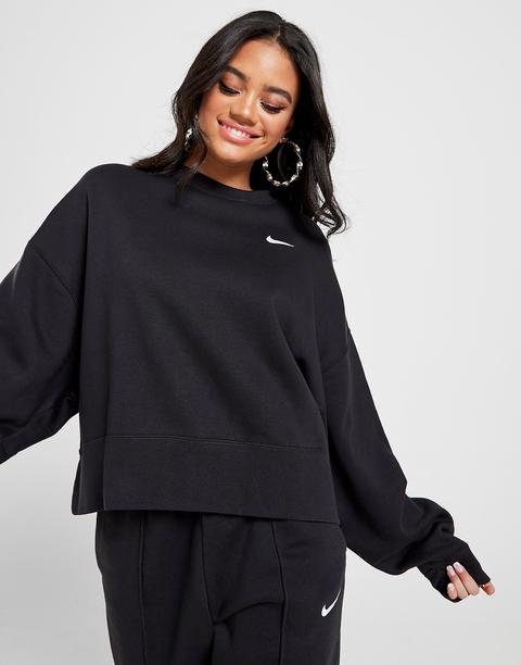 Nike Sudadera Trend Fleece Oversized, Black