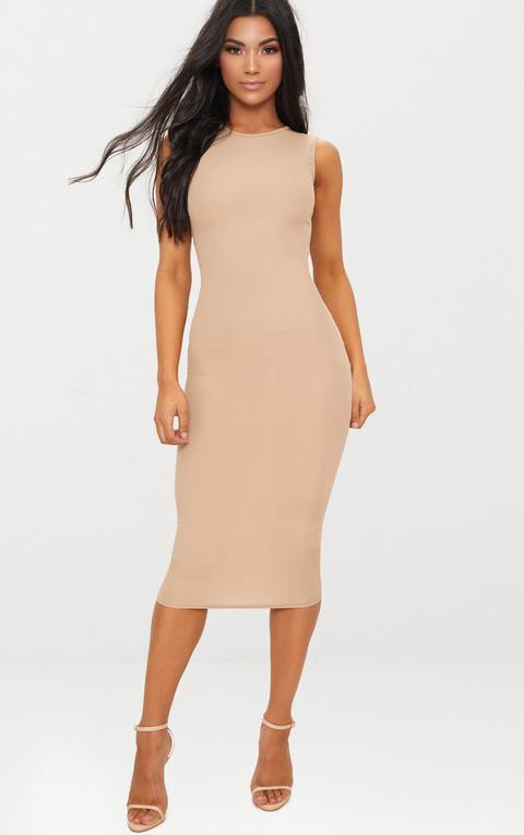 robe mi longue grise
