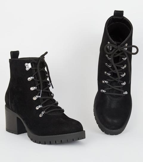 lace up chunky hiker boots