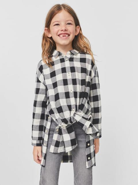 Camisa Larga Cuadros
