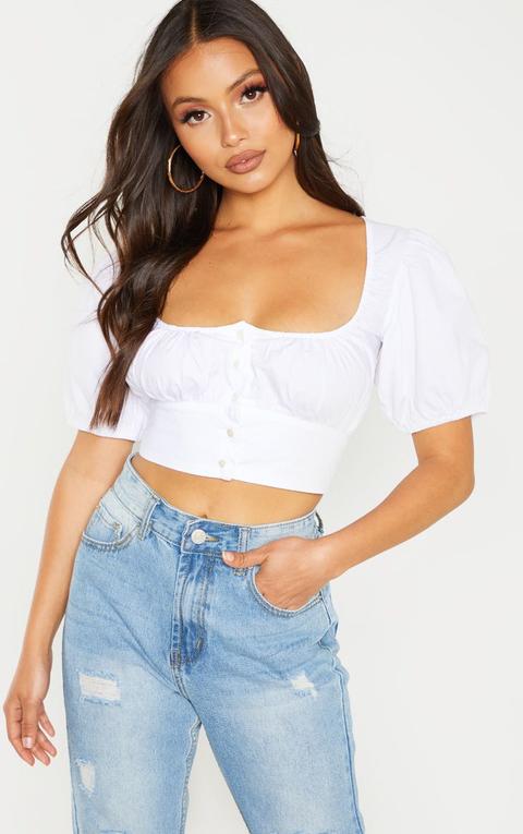 White blouse pretty little thing Clearance