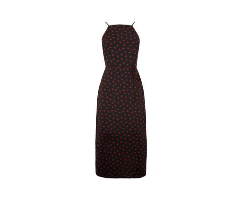 Lip Print Midi Dress