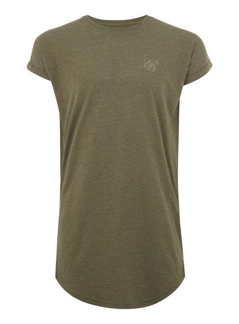 Siksilk Khaki Slim T-shirt