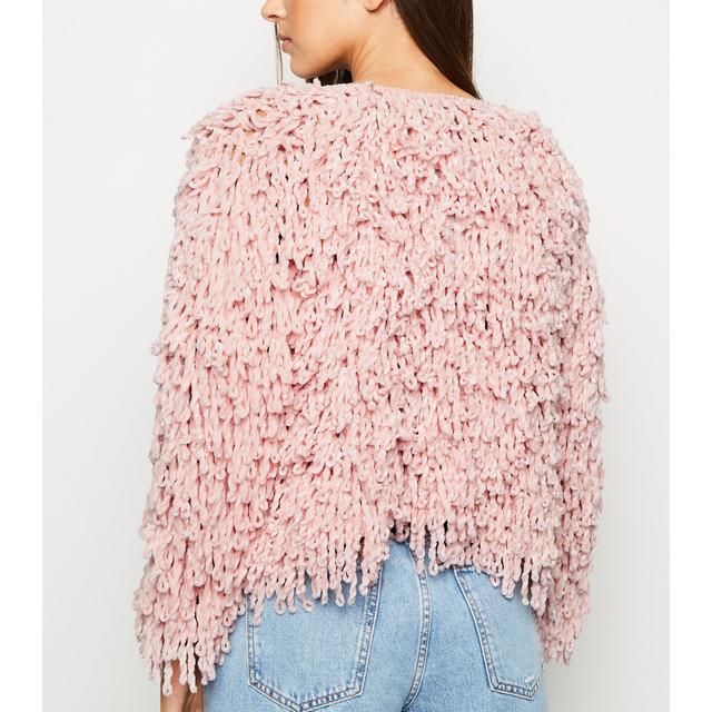 loop knitted cardigan