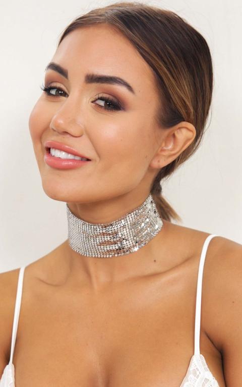 Dancing Disco Choker In Silver