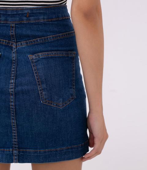 saia jeans curta renner