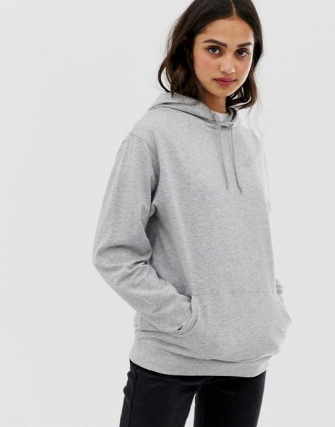 Asos Design Ultimate Hoodie In Grey Marl