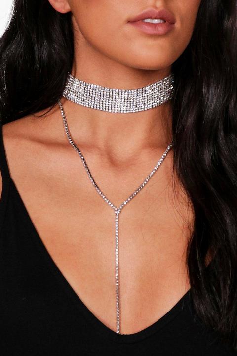 Hailey Diamante Plunge Choker