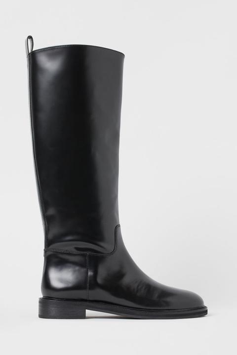 Leather Boots - Black