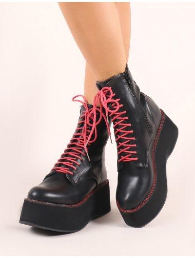 flatform ankle boots