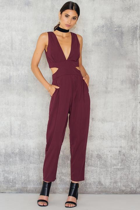 Halterneck Open Side Jumpsuit