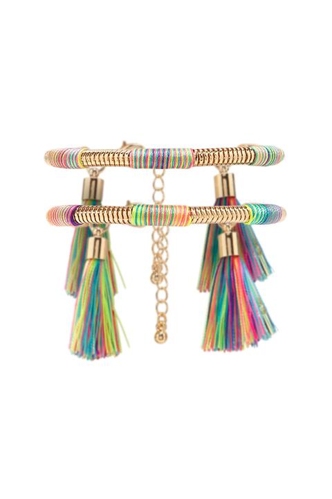 Tassel Snake Chain Bracelet Set