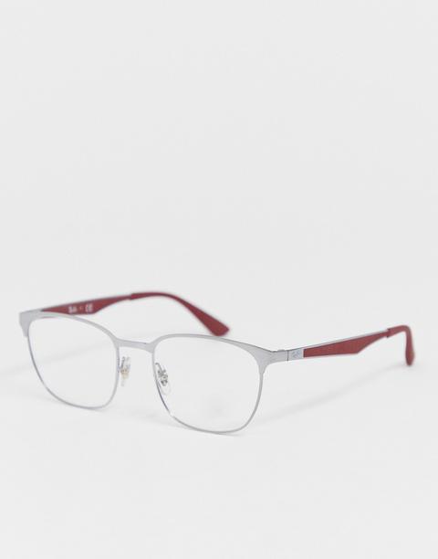 Ray-ban Square Glasses With Duo Coloured Frame-multi