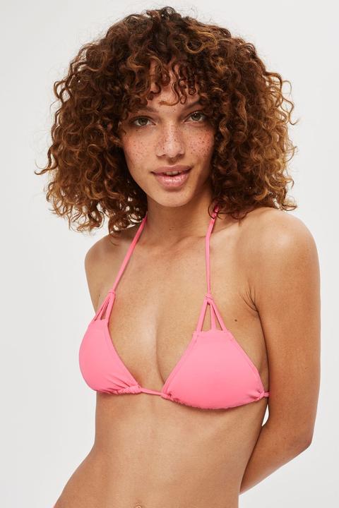 Strappy Triangle Bikini Top