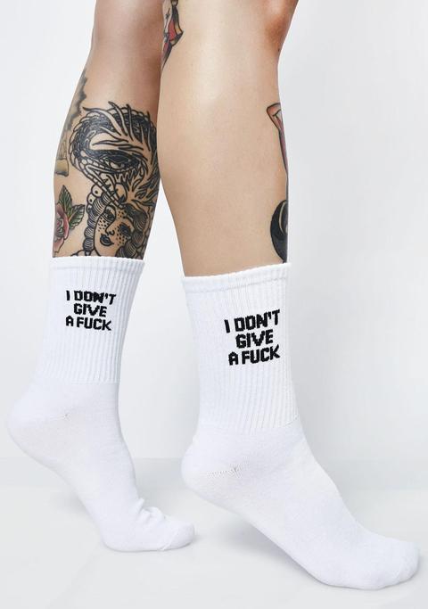 I Don't Care Socks