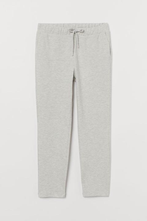 Pantalon Jogger Côtelé - Gris