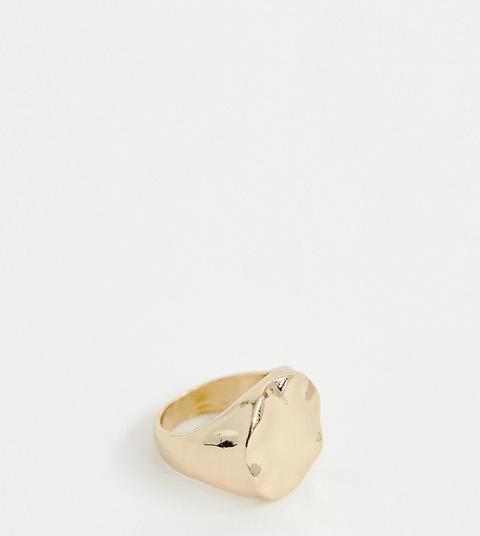 Weekday Hammered Ring In Gold